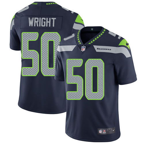 2019 Men Seattle Seahawks #50 Wright blue Nike Vapor Untouchable Limited NFL Jersey